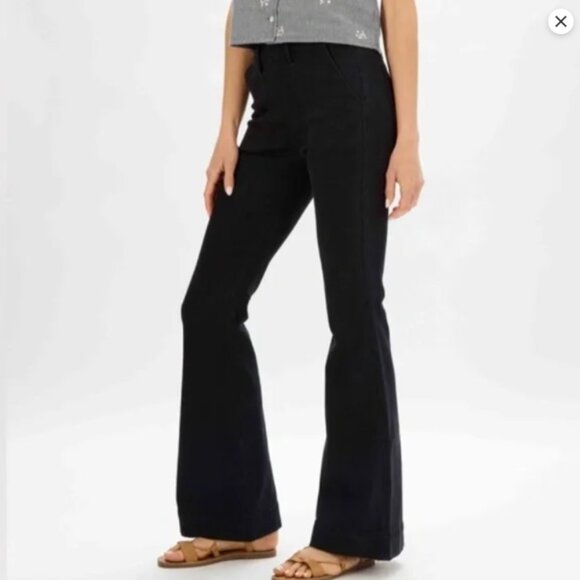 Judy Blue NWT Black High Waist Pull On Flare Jeans - Picture 4 of 5